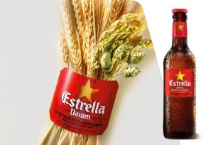 Etichetta birra Estrella Damm