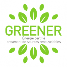 Énergie certifié provenant de sorces renouvelables